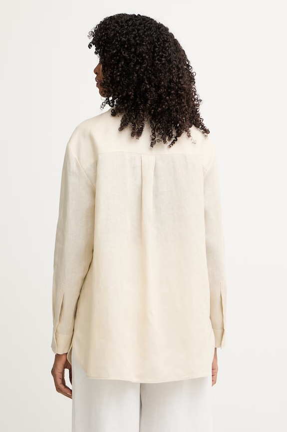 Îmbrăcăminte MM by Max Mara cămașă pentru femei, din in FILO 2616111028600 bej
