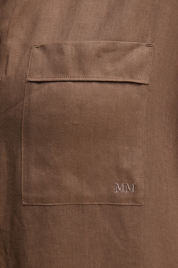 MM by Max Mara πουκάμισο γυναικείο λινό FILO 2616111028600 καφέ