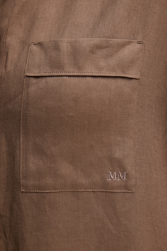 MM by Max Mara πουκάμισο γυναικείο λινό FILO 2616111028600 καφέ