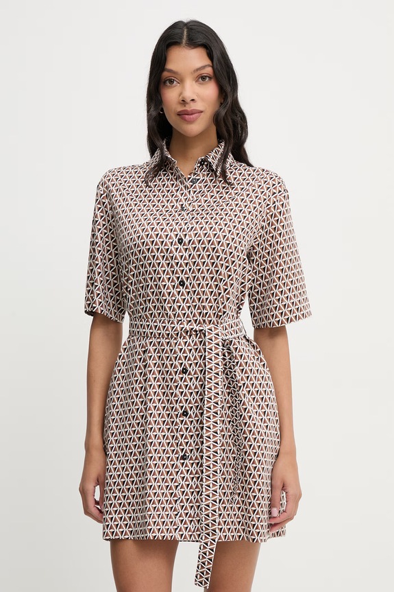 Max Mara Beachwear καλοκαιρινό βαμβακερό BONITO καφέ 2616191019600