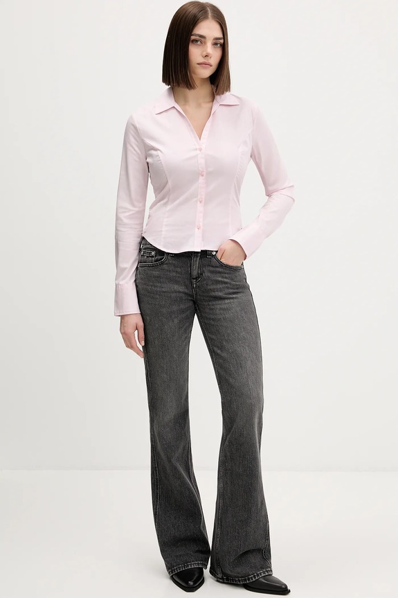 Košeľa Tommy Jeans DW0DW22604 ružová SS26