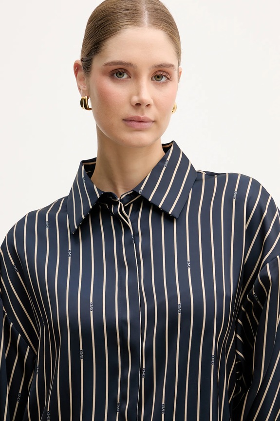 Košeľa Marciano by Guess FATOU tmavomodrá 6RGH07.7430A