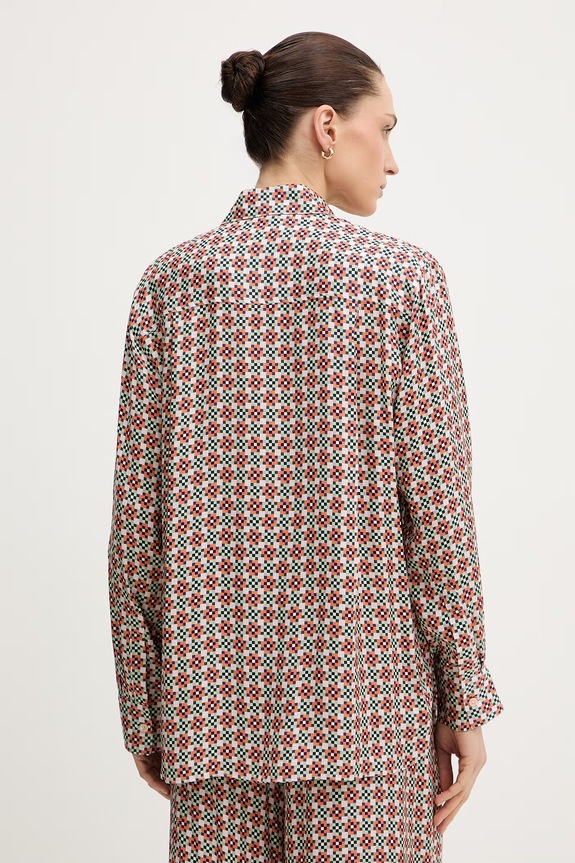 Oblečenie PS Paul Smith košeľa dámska z viskózy W2R.331B.V31436 oranžová