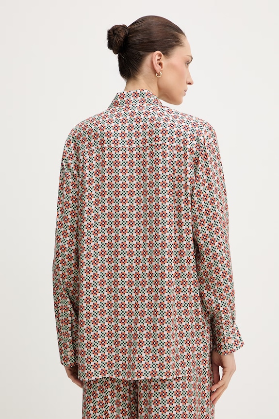 Oblečenie PS Paul Smith košeľa dámska z viskózy W2R.331B.V31436 oranžová