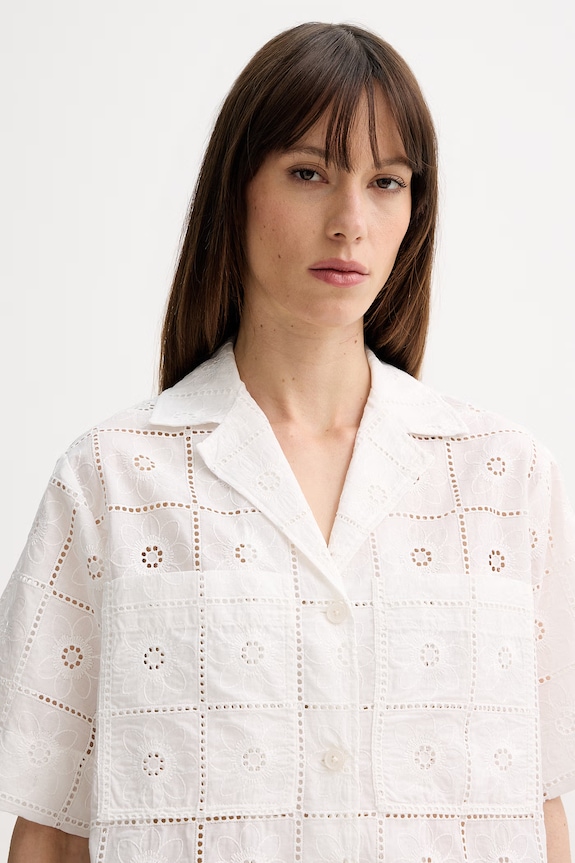 PS Paul Smith cămașă pentru femei, din bumbac bej W2R.402B.V31429