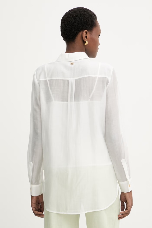 Oblačila Marciano by Guess ženska srajca z lyocellom TEA G6GH23.W2198 bela