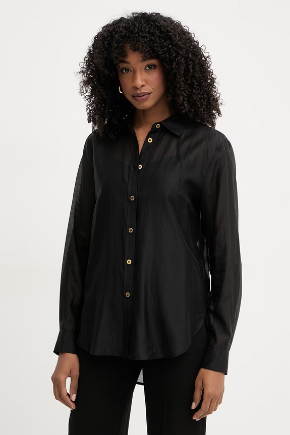 Marciano by Guess srajca ženska z lyocellom TEA črna G6GH23.W2198