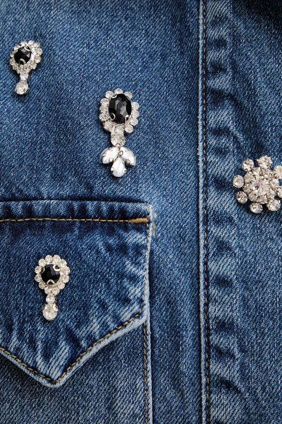 Rifľová košeľa AllSaints W121PD tmavomodrá