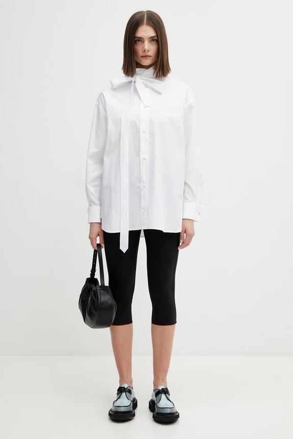 Kenzo koszula bawełniana FG52CH2799LF biały