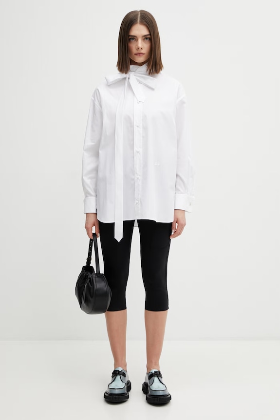 Kenzo koszula bawełniana FG52CH2799LF biały
