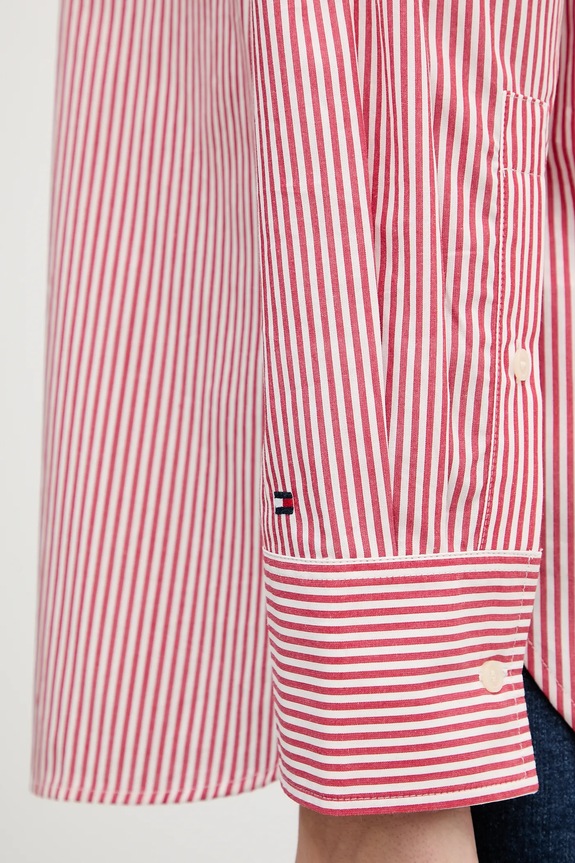 Bavlnená košeľa Tommy Hilfiger WW0WW48190 červená