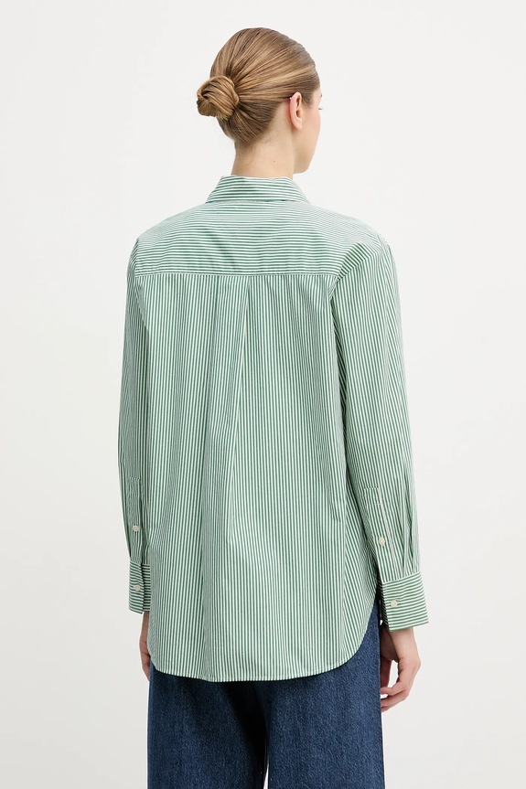 Îmbrăcăminte Tommy Hilfiger cămașă din bumbac WW0WW48190 verde