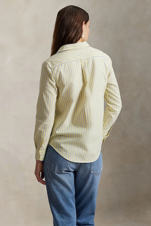 Polo Ralph Lauren koszula bawełniana 211970739 żółty SS26