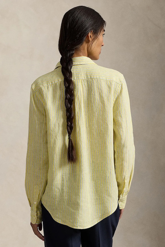 Льняная рубашка Polo Ralph Lauren 211A96158 жёлтый SS26