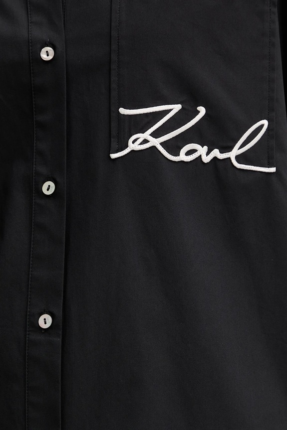 Bavlněná košile Karl Lagerfeld B1W11013 černá