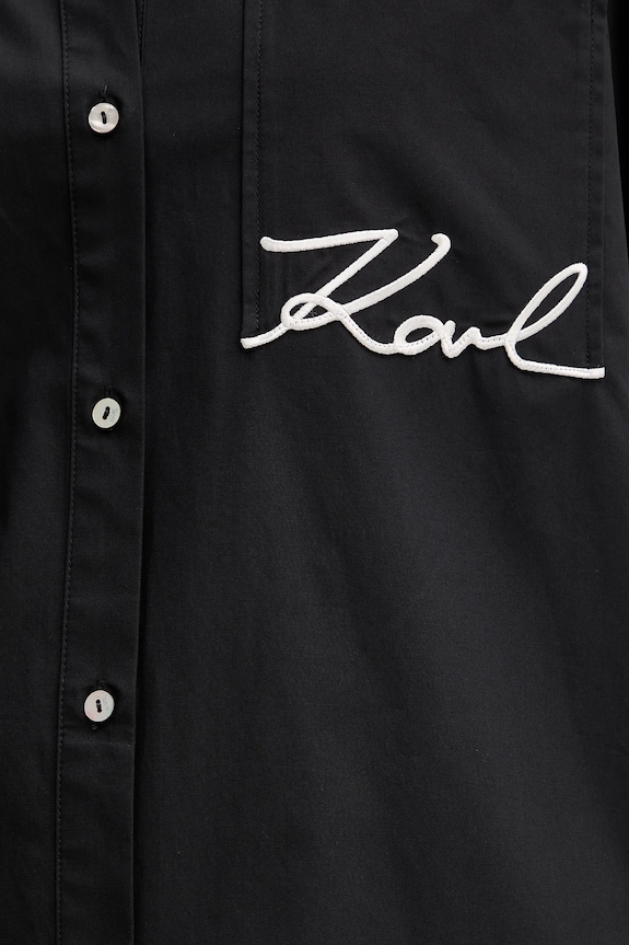 Bavlněná košile Karl Lagerfeld B1W11013 černá