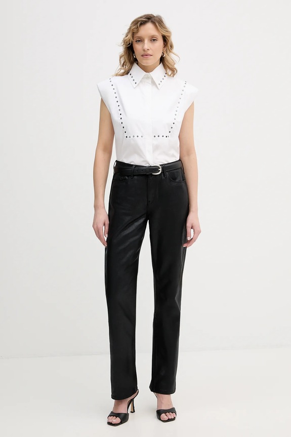 Pamučna košulja Karl Lagerfeld B1W11017 bijela SS26