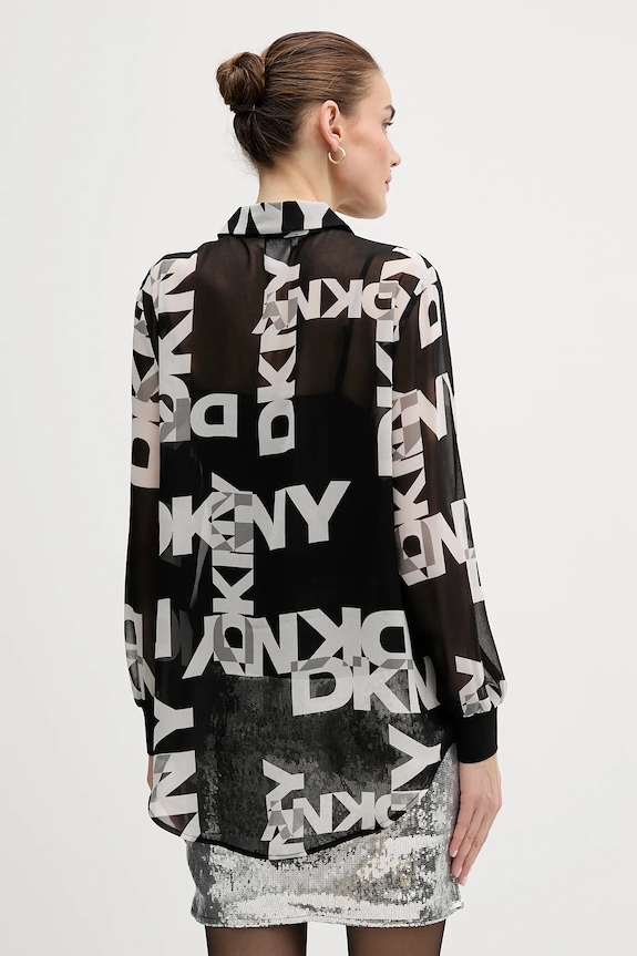 Odzież Dkny koszula P4RA6FXZ czarny