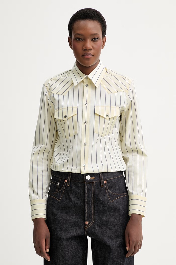 ZADIG&VOLTAIRE camicia in cotone regolare beige WWSH02298