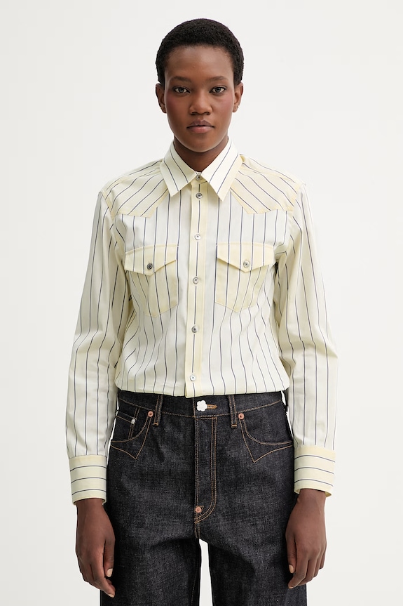 ZADIG&VOLTAIRE camicia in cotone regolare beige WWSH02298