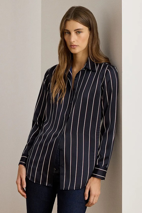 Košile Lauren Ralph Lauren regular námořnická modř 200P03570