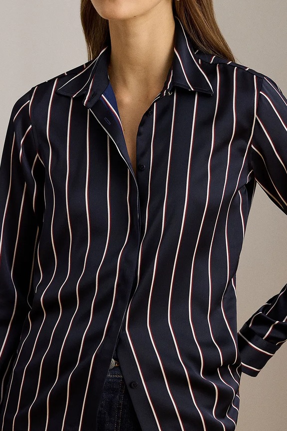 Košile Lauren Ralph Lauren námořnická modř 200P03570