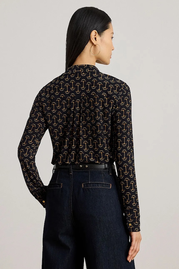 Košile Lauren Ralph Lauren 200P03717 námořnická modř SS26