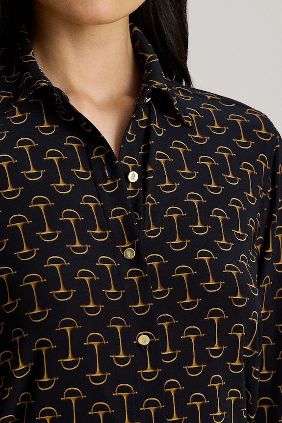 Košile Lauren Ralph Lauren námořnická modř 200P03717