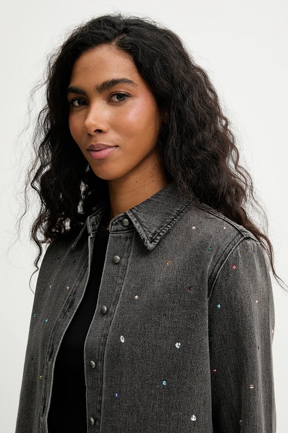 Miss Sixty cămașă jeans negru 6S4XJ07300