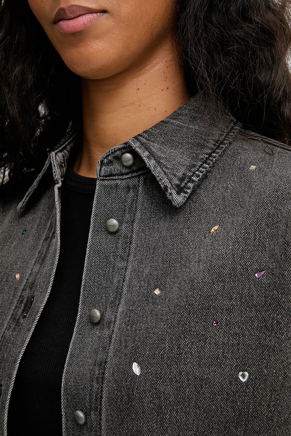 Miss Sixty cămașă jeans 6S4XJ07300 negru