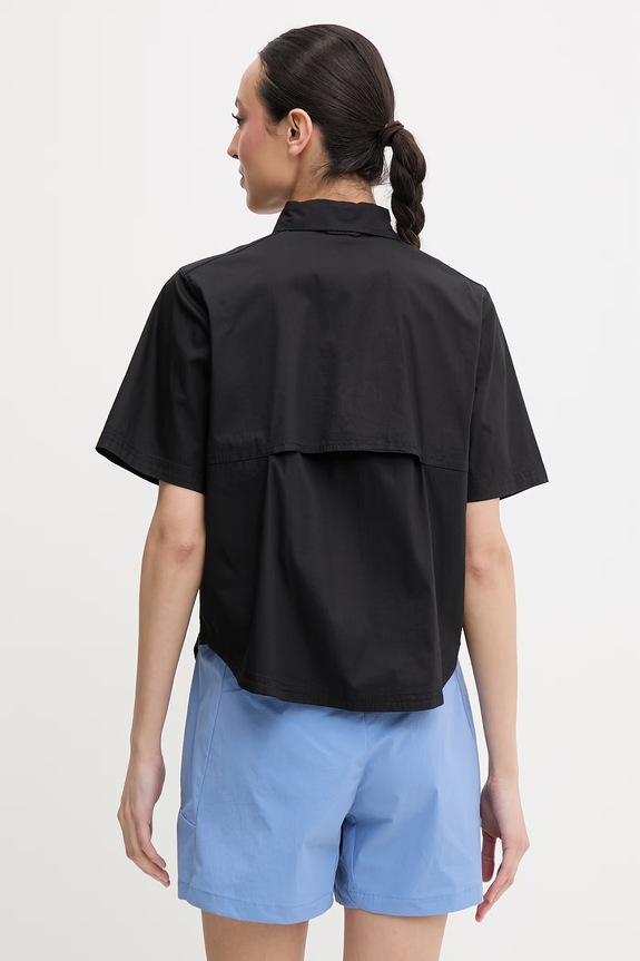 Ρούχα Columbia πουκάμισο Γυναικείο με βαμβάκι Brea Falls 2118961 μαύρο