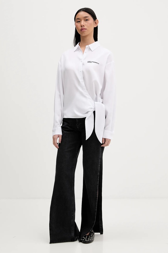 Karl Lagerfeld Jeans koszula B1W11026 biały SS26