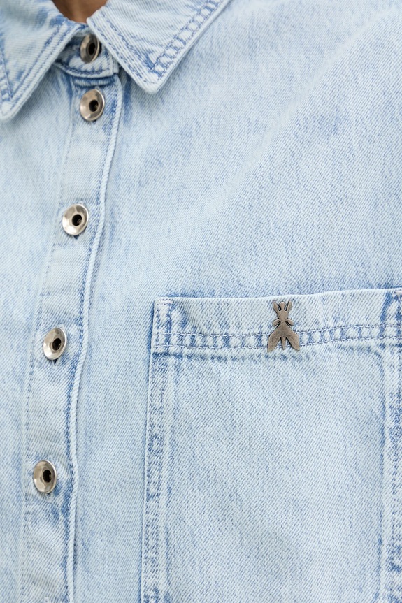 Džínová košile Patrizia Pepe 8C0833.D108 modrá
