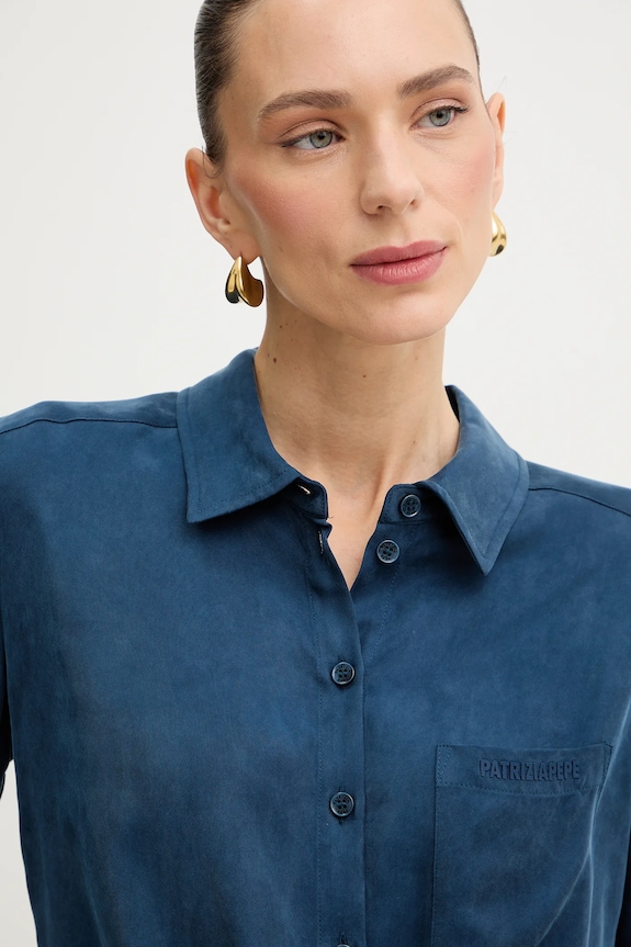 Сорочка Patrizia Pepe блакитний 8C0869.A704