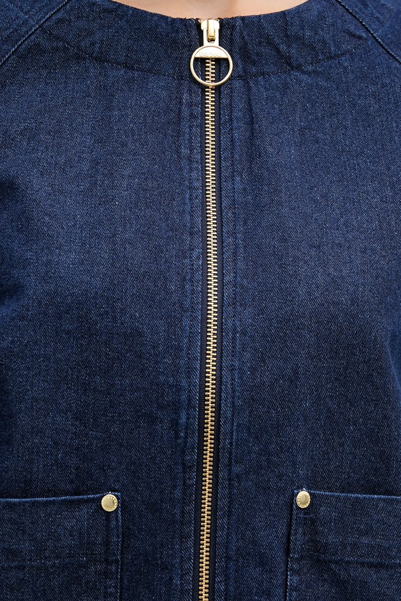 Barbour kurtka jeansowa Saima LOS0081 granatowy