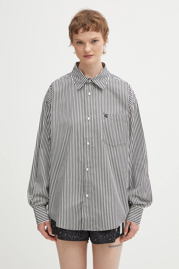 Carhartt WIP cotton shirt W‘ LS Daldry Shirt relaxed black I035955.3J7XX