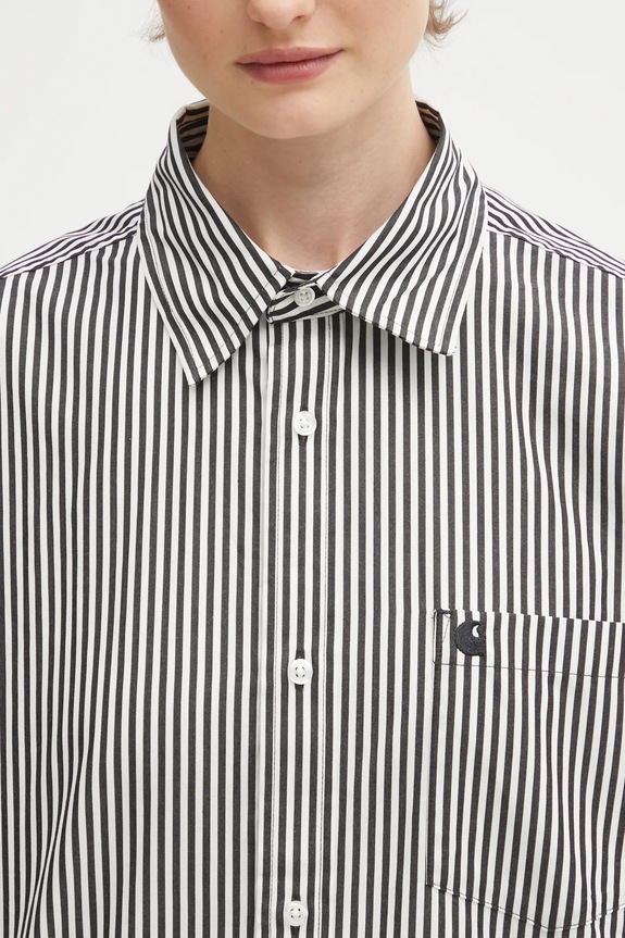Carhartt WIP cotton shirt W‘ LS Daldry Shirt black I035955.3J7XX