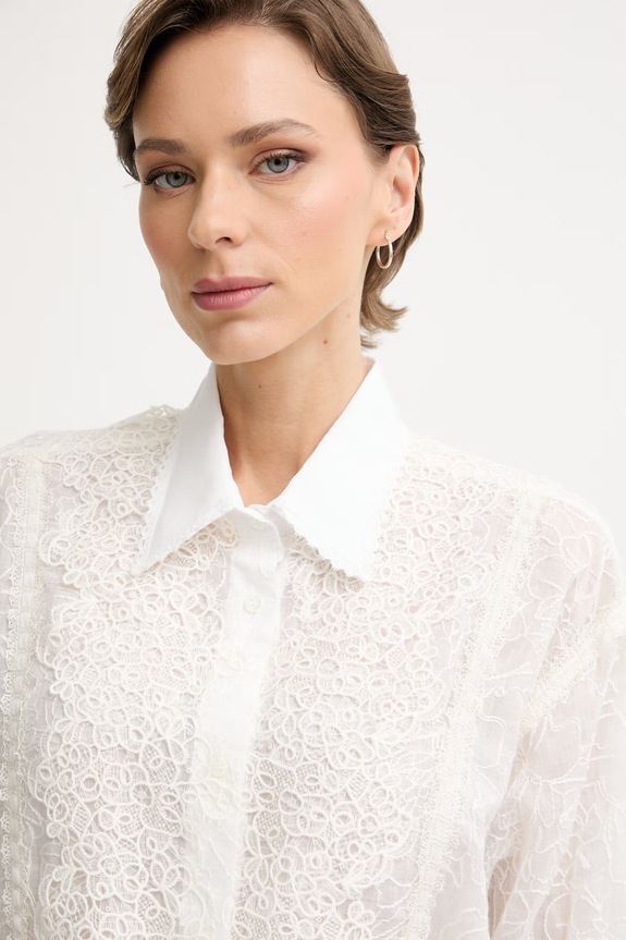 Ermanno Scervino LIFE πουκάμισο γυναικείο λευκό D484K703RXG