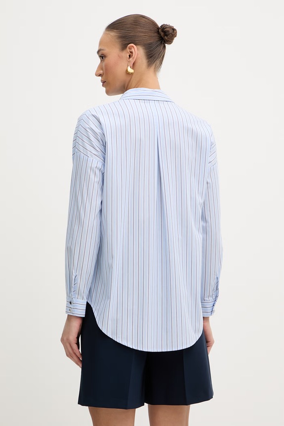 Βαμβακερό πουκάμισο Morgan CRISTA μπλε SS26