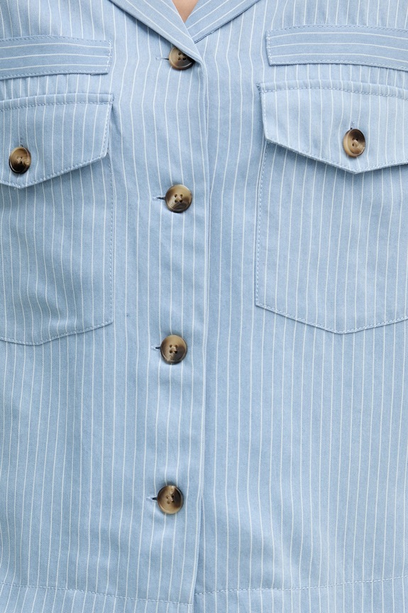 Mos Mosh koszula damska z lyocellu Celina 176580 niebieski