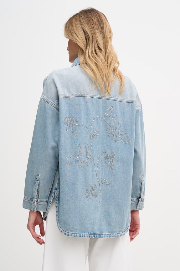 Îmbrăcăminte Mos Mosh cămașă pentru femei, din denim 178520 albastru