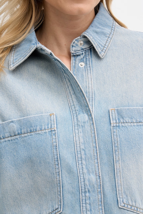 Mos Mosh cămașă pentru femei, din denim 178520 albastru