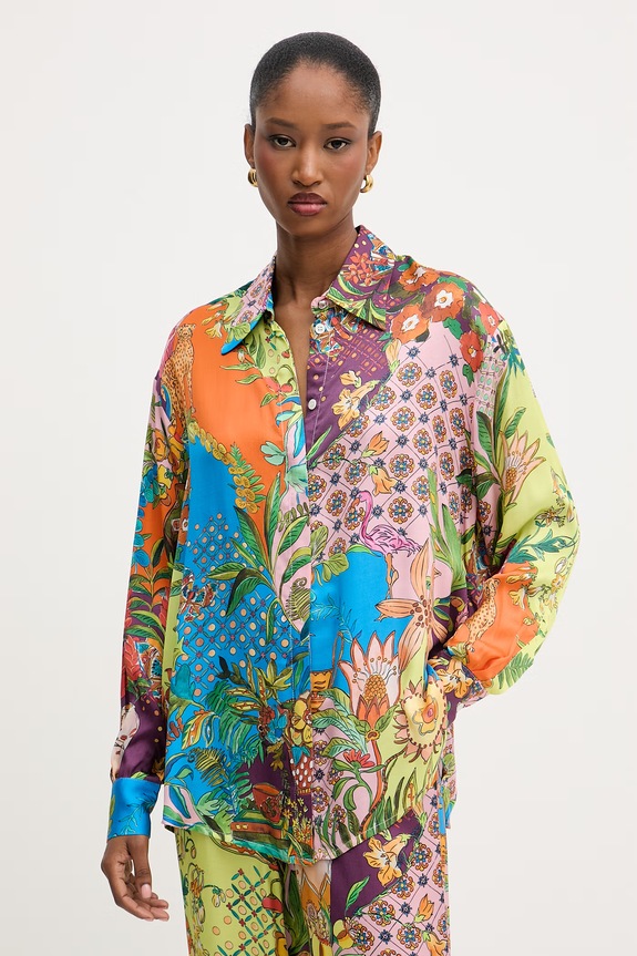 Liu Jo cămașă pentru femei, cu vâscoză multicolor WA6485.T471A
