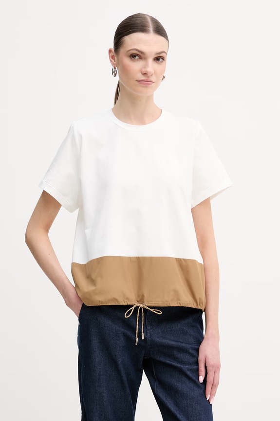 Marella tricou Emme by Marella uni alb 2615111141200