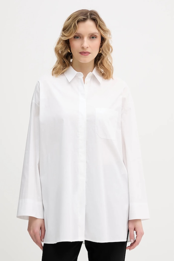 Marella cămașă Emme by Marella trei sferturi alb 2615191011200
