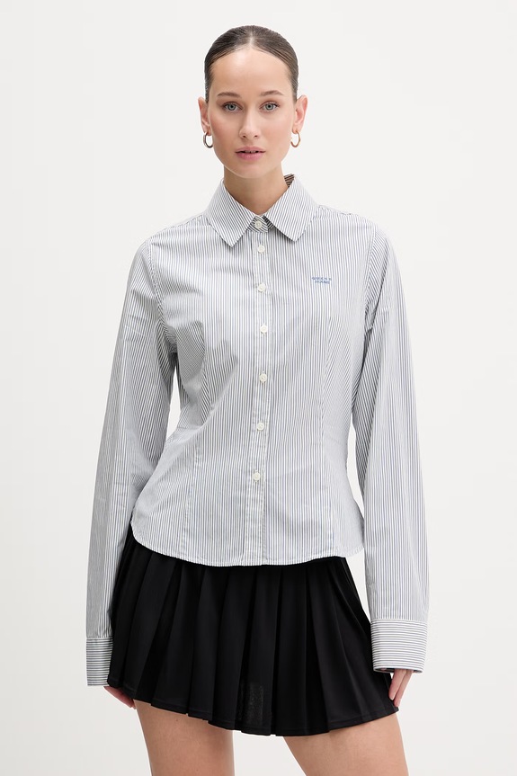 Bavlnená košeľa Guess Jeans regular modrá W6RH66.WH7Q1