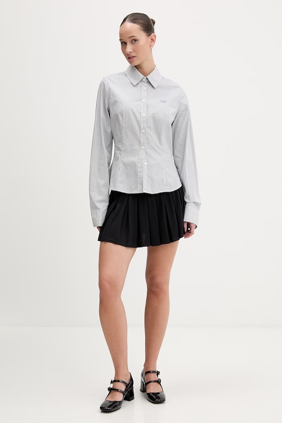 Bavlnená košeľa Guess Jeans W6RH66.WH7Q1 modrá SS26