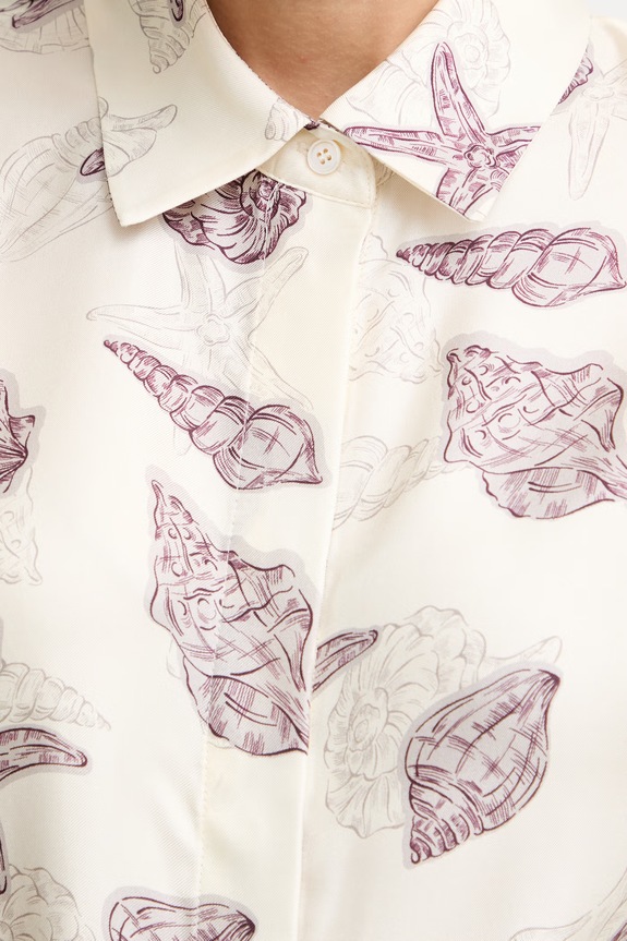 Marella πουκάμισο Γυναικείο μεταξωτό RECENTE 2613111102200 μπεζ