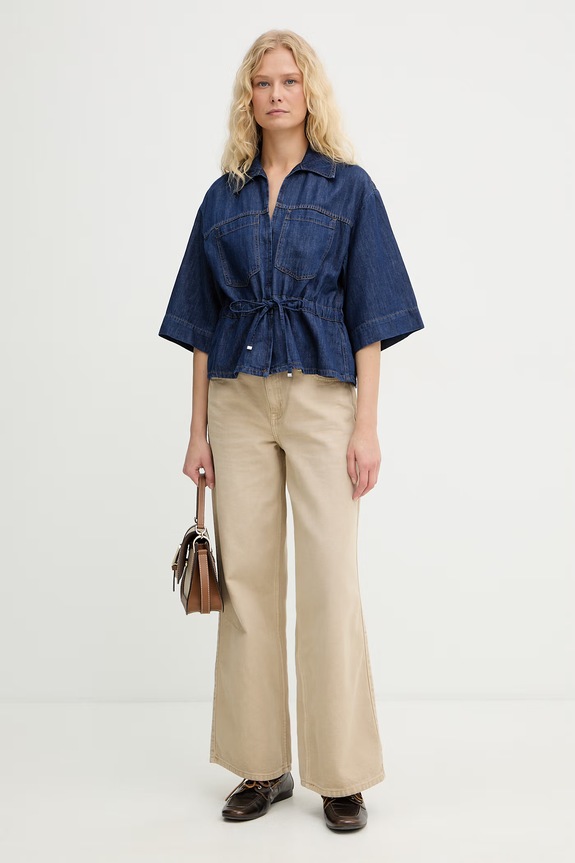 iBlues cămașă de damă de denim GITANO 2617111042200 albastru SS26