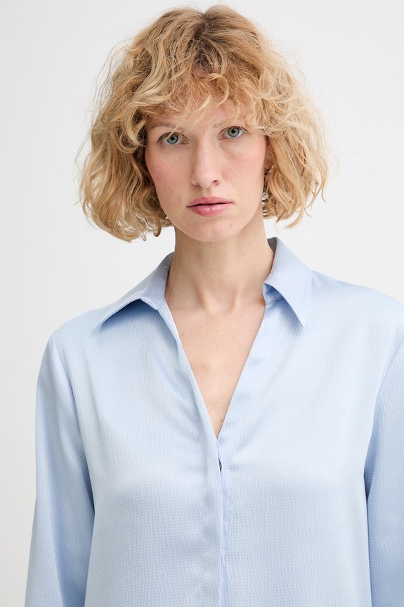 Calvin Klein košeľa dámska modrá LV044F129G